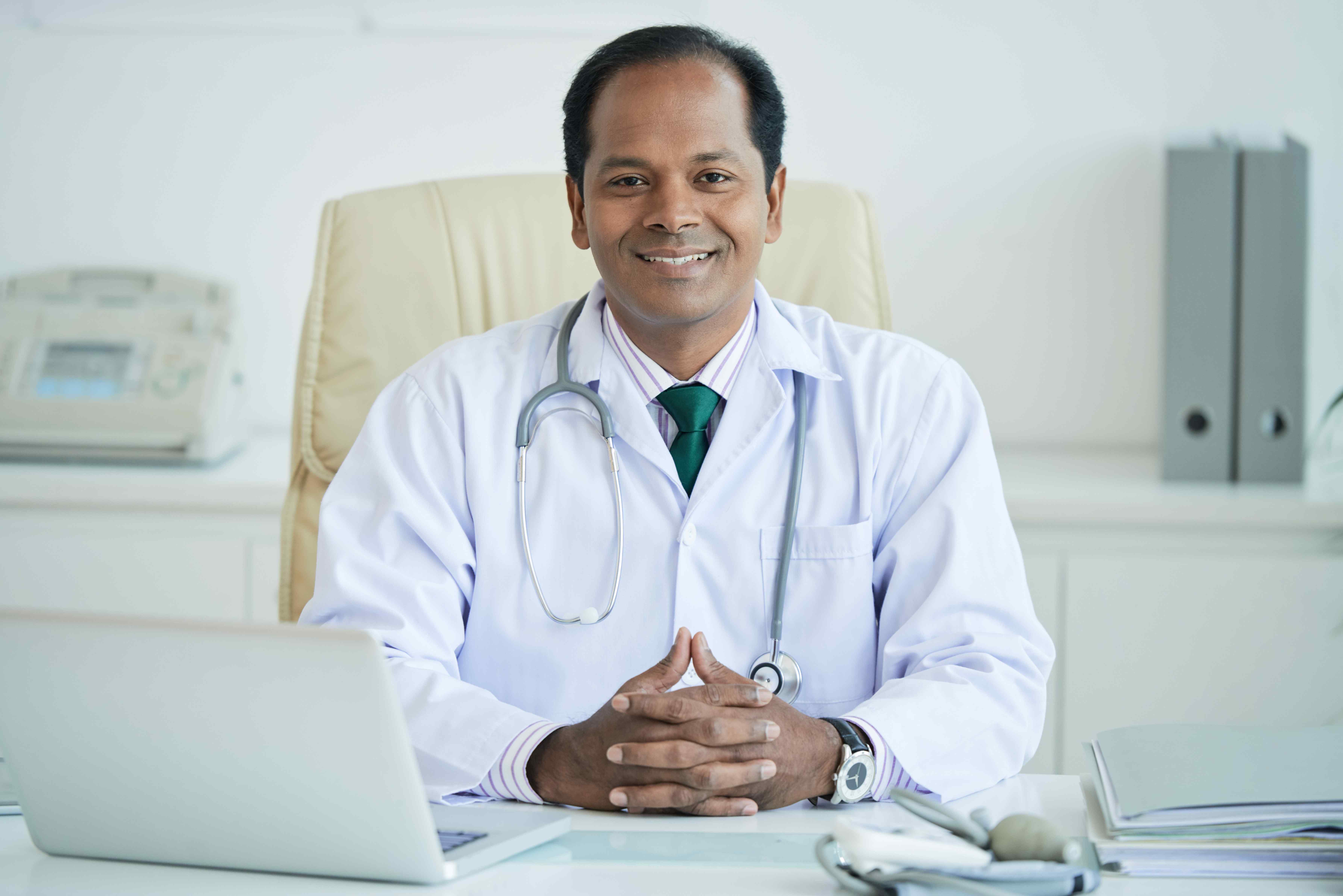 Specialist doctor ready for online consultation